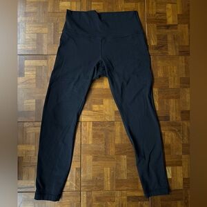 Lululemon Wunder Under 25’ Luon Leggings Black Sz 8